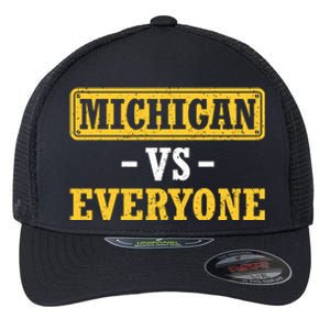 Michigan Pride Bold Statement Apparel: Show Your Allegiance Flexfit Unipanel Trucker Cap