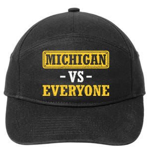 Michigan Pride Bold Statement Apparel: Show Your Allegiance 7-Panel Snapback Hat