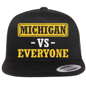 Michigan Pride Bold Statement Apparel: Show Your Allegiance Flat Bill Trucker Hat