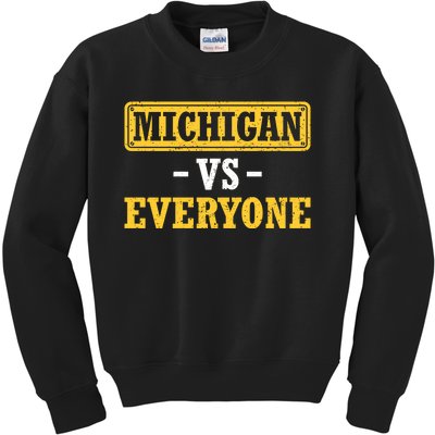 Michigan Pride Bold Statement Apparel: Show Your Allegiance Kids Sweatshirt