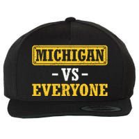 Michigan Pride Bold Statement Apparel: Show Your Allegiance Wool Snapback Cap