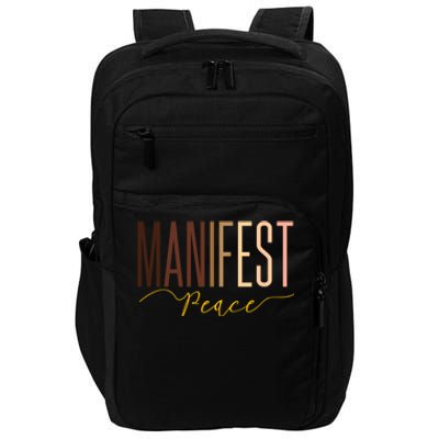 Manifest Peace Black Pride Juneteenth Celebrate Melanin Gift Impact Tech Backpack