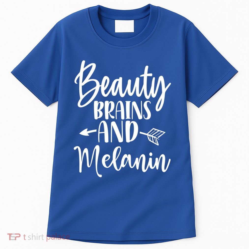 Melanin Poppin Black Magic Plus Size Black History Tee Gift Tall T-Shirt