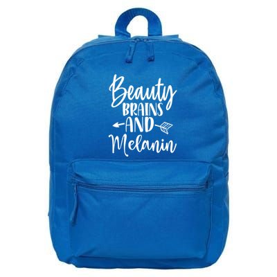 Melanin Poppin Black Magic Plus Size Black History Tee Gift 16 in Basic Backpack