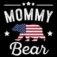 Mommy Patriotic Bear Flag Matching 4th Of July Funny Gift Cooling Performance Crew T-Shirt