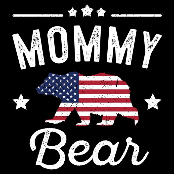 Mommy Patriotic Bear Flag Matching 4th Of July Funny Gift Cooling Performance Crew T-Shirt