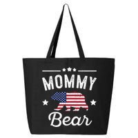Mommy Patriotic Bear Flag Matching 4th Of July Funny Gift 25L Jumbo Tote