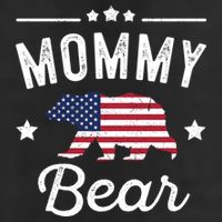 Mommy Patriotic Bear Flag Matching 4th Of July Funny Gift 25L Jumbo Tote