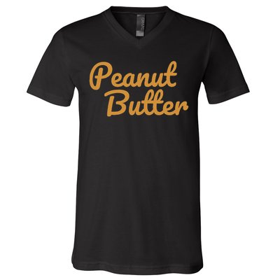 Matching Peanut Butter And Jelly V-Neck T-Shirt