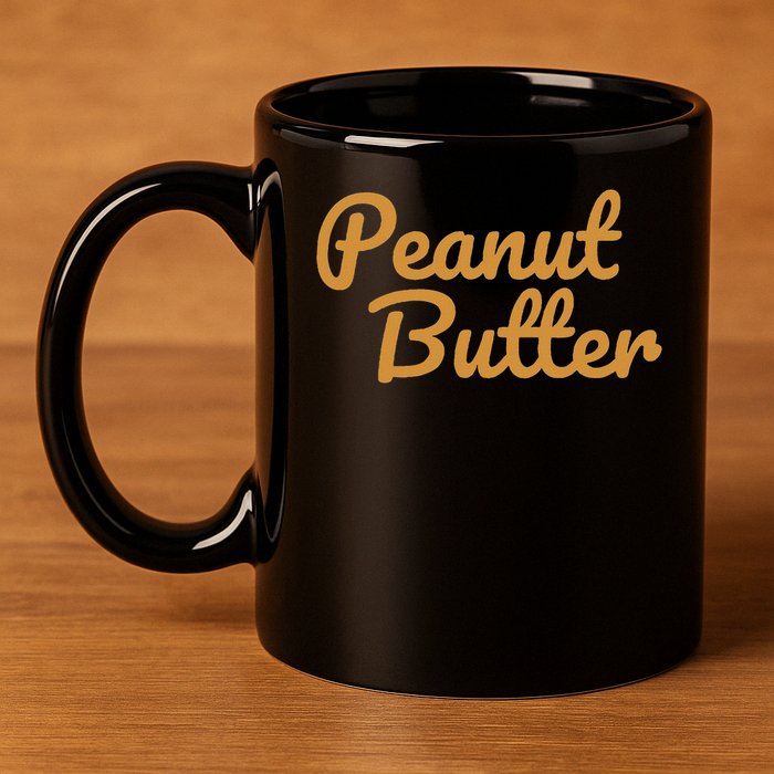 Matching Peanut Butter And Jelly 11oz C Handle Ceramic Mug