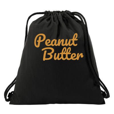 Matching Peanut Butter And Jelly Drawstring Bag
