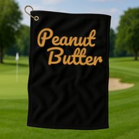 Matching Peanut Butter And Jelly Golf Towel