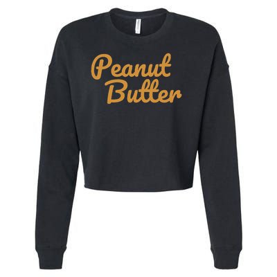 Matching Peanut Butter And Jelly Cropped Pullover Crew