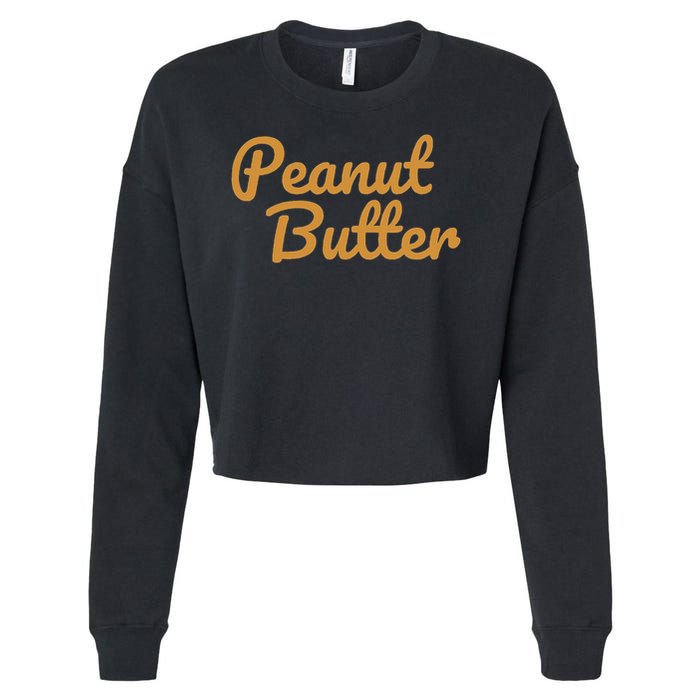 Matching Peanut Butter And Jelly Cropped Pullover Crew