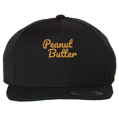 Matching Peanut Butter And Jelly Wool Snapback Cap