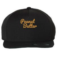 Matching Peanut Butter And Jelly Wool Snapback Cap