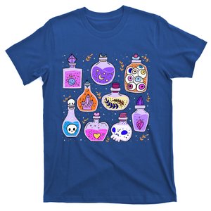 Magical Potions Bottles Witchy Halloween Print T-Shirt