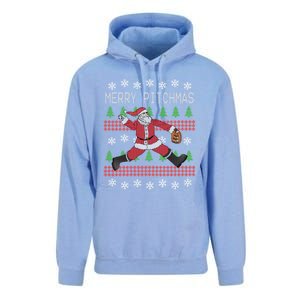 Merry Pitchmas Baseball Pitcher Funny Santa Christmas Gift Unisex Surf Hoodie