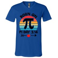 Math Pi Birthday Born On Pi Day Cute Gift V-Neck T-Shirt