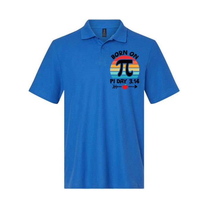 Math Pi Birthday Born On Pi Day Cute Gift Softstyle Adult Sport Polo