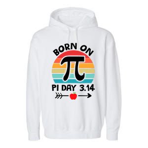 Math Pi Birthday Born On Pi Day Cute Gift Garment-Dyed Fleece Hoodie