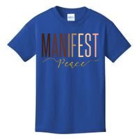 Manifest Peace Black Pride Juneteenth Celebrate Melanin Gift Kids T-Shirt