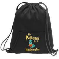 My Patronus Bookworm Sweatshirt Cinch Pack Bag