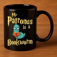 My Patronus Bookworm 11oz C Handle Ceramic Mug