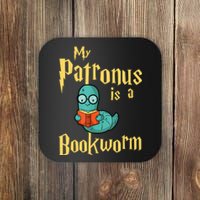 My Patronus Bookworm Coaster