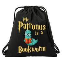 My Patronus Bookworm Drawstring Bag