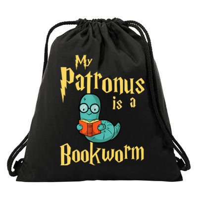 My Patronus Bookworm Drawstring Bag