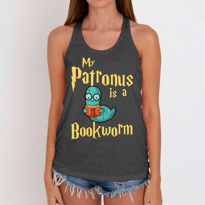 My Patronus Bookworm Women's Knotted Racerback Tank