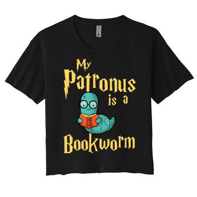 My Patronus Bookworm Women's Crop Top Tee