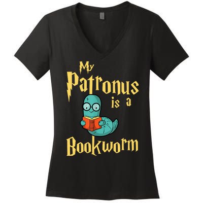 My Patronus Bookworm Women's V-Neck T-Shirt