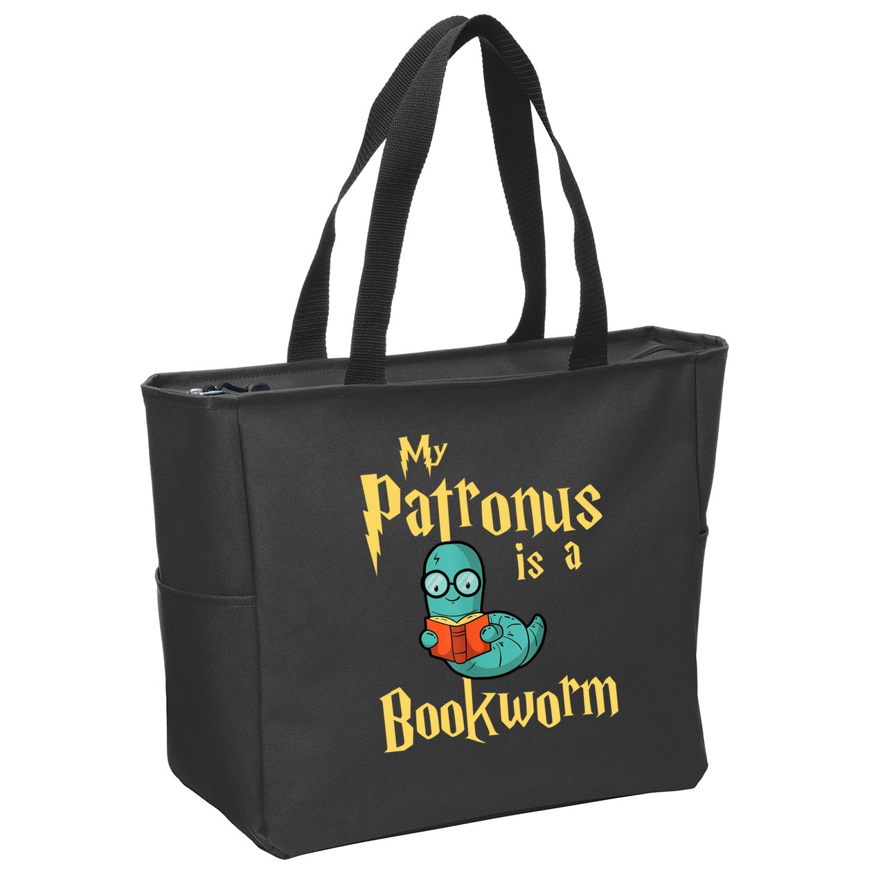 My Patronus Bookworm Zip Tote Bag