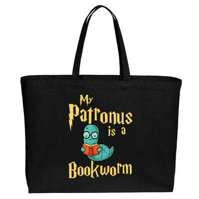 My Patronus Bookworm Cotton Canvas Jumbo Tote