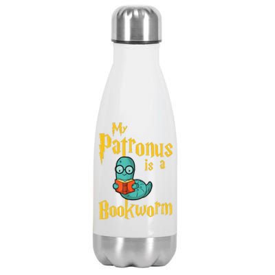 My Patronus Bookworm Stainless Steel Insulated Water Bottle