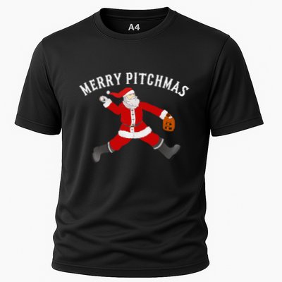 Merry Pitchmas Baseball Pitcher Gift Santa Christmas Gift Performance Shirt