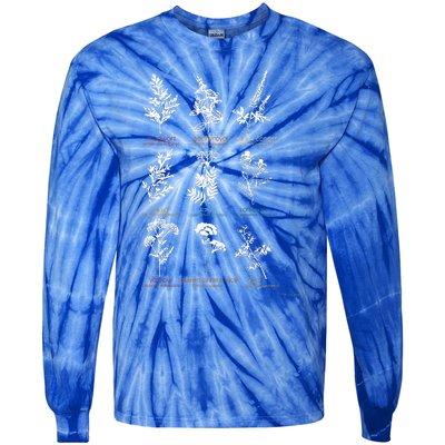 Mugwort Pennyroyal Black Cohosh Herbs Lovers Tie-Dye Long Sleeve Shirt