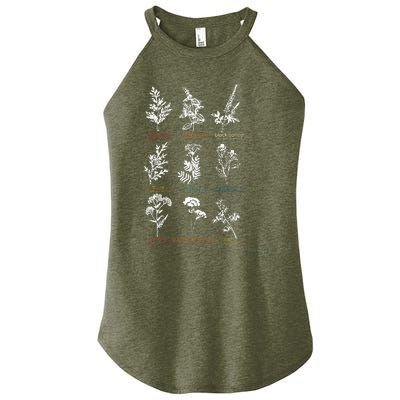 Mugwort Pennyroyal Black Cohosh Herbs Lovers Women's Perfect Tri Rocker Tank