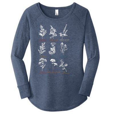 Mugwort Pennyroyal Black Cohosh Herbs Lovers Women's Perfect Tri Tunic Long Sleeve Shirt