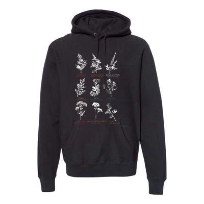 Mugwort Pennyroyal Black Cohosh Herbs Lovers Premium Hoodie