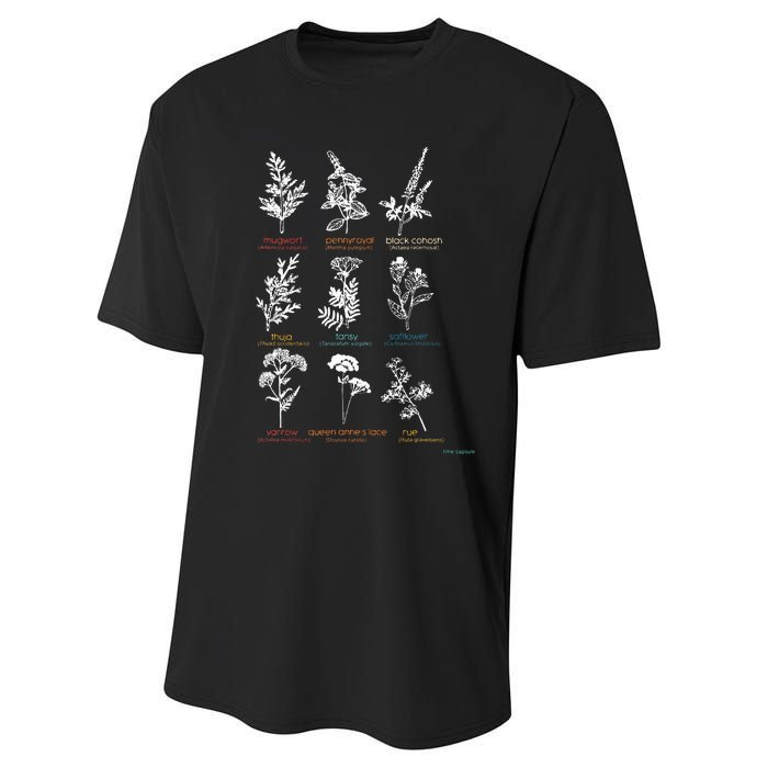 Mugwort Pennyroyal Black Cohosh Herbs Lovers Performance Sprint T-Shirt