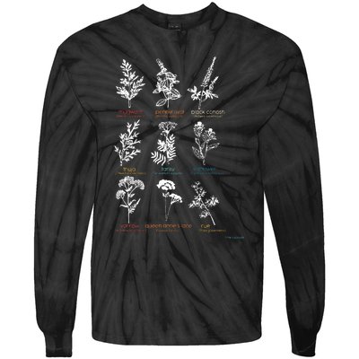 Mugwort Pennyroyal Black Cohosh Herbs Lovers Tie-Dye Long Sleeve Shirt