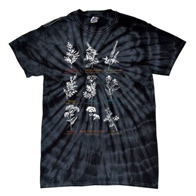 Mugwort Pennyroyal Black Cohosh Herbs Lovers Tie-Dye T-Shirt