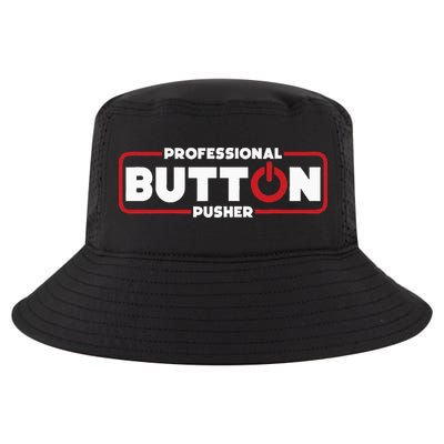 Machinist Professional Button Pusher Machinist Cool Comfort Performance Bucket Hat