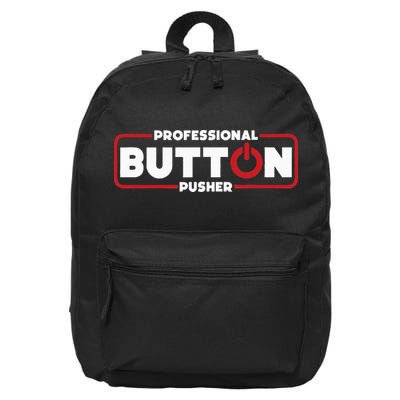Machinist Professional Button Pusher Machinist 16 in Basic Backpack
