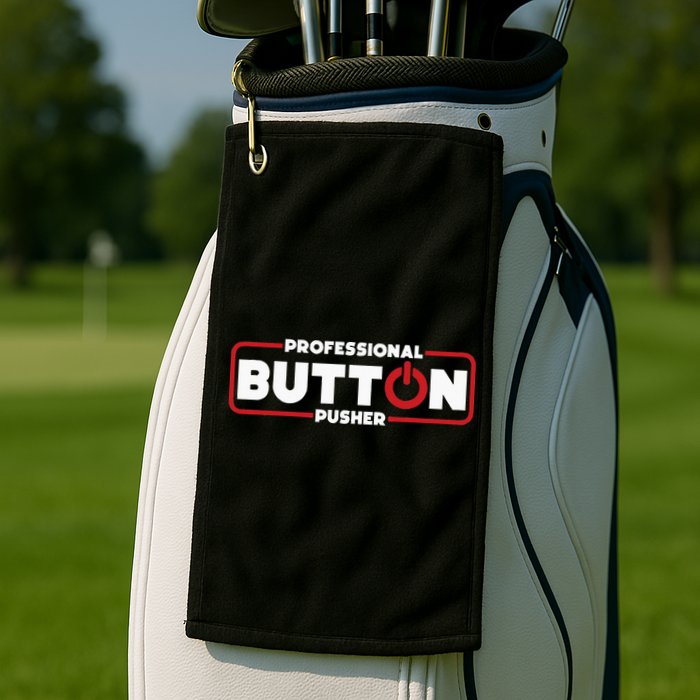Machinist Professional Button Pusher Machinist Golf Towel