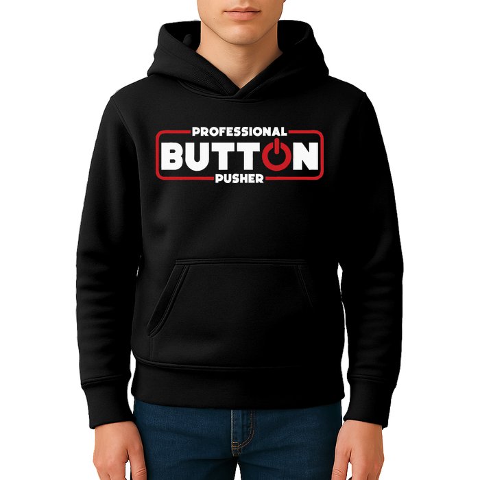 Machinist Professional Button Pusher Machinist Kids Hoodie