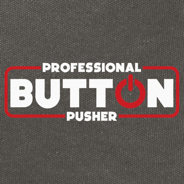 Machinist Professional Button Pusher Machinist Cotton Canvas Backpack